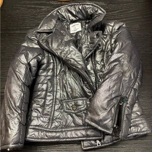 Mayoral size 4 puffy moto jacket EUC